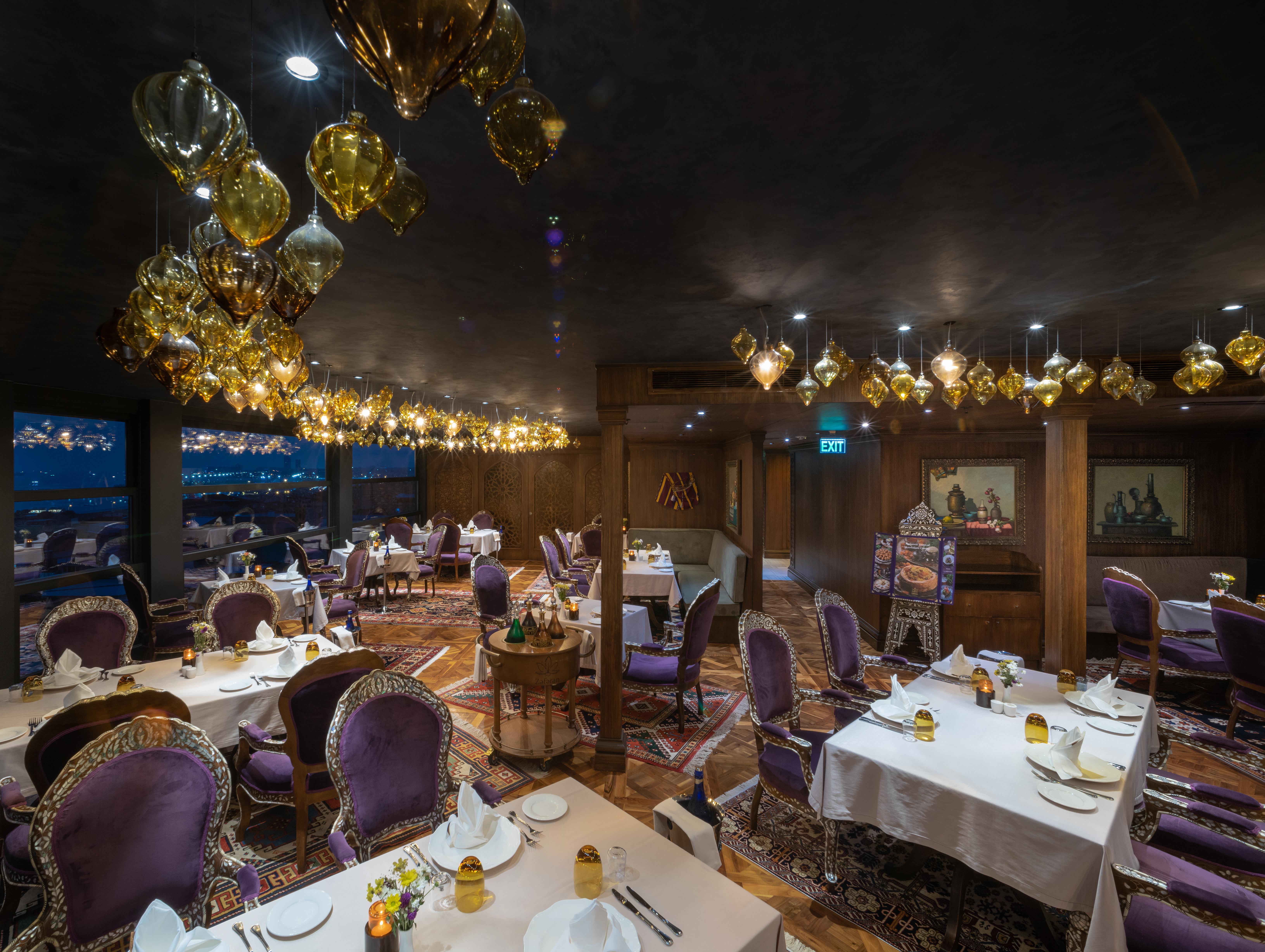 AJWA Sultanahmet Hotel Istanbul Bagian luar foto The interior of the restaurant
