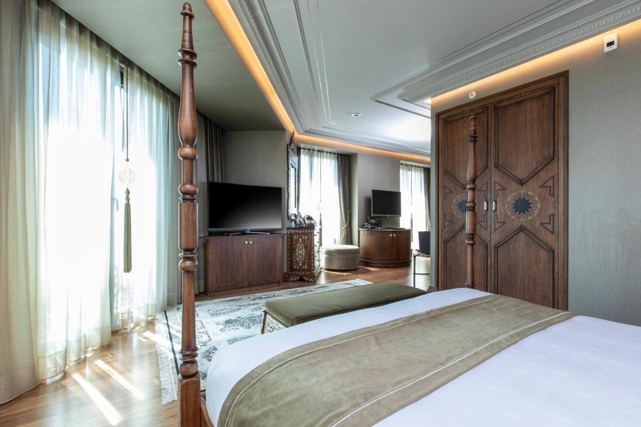 AJWA Sultanahmet Hotel Istanbul Bagian luar foto A bedroom at the hotel